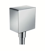 Hansgrohe fixfit Square priključek za tuš cev tuš cevi v kromu s povratnim ventilom