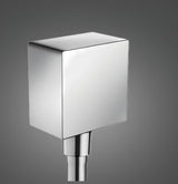 Hansgrohe fixfit Square priključek za tuš cev tuš cevi v kromu s povratnim ventilom