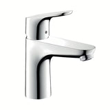 Krom enoročna armatura za umivalnik Hansgrohe Focus brez odtoka