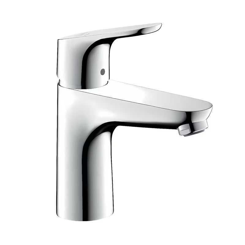 Krom enoročna armatura za umivalnik Hansgrohe Focus brez odtoka