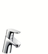 Kromirana enoročna armatura za umivalnik Hansgrohe Focus z odtokom
