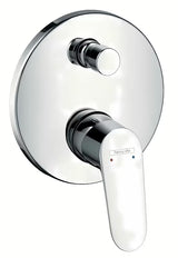 Hansgrohe Focus podometna enoročna pršna in armatura za kad v krom izvedbi