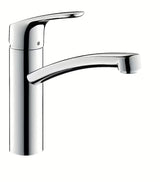 Hansgrohe Focus M41 nizkotlačna enoročna armatura za pomivalno korito z vrtljivim izlivom v krom izvedbi.