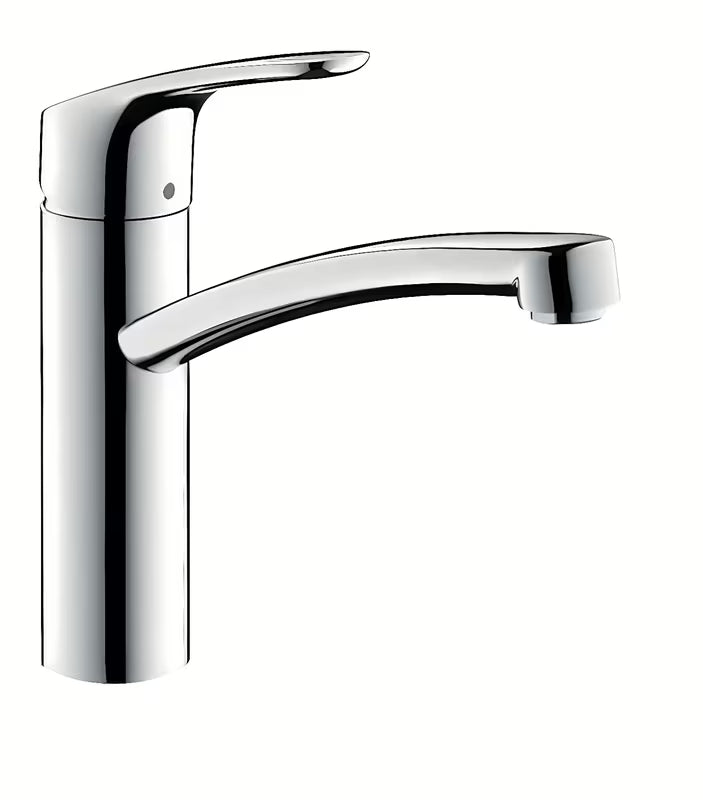 Hansgrohe Focus M41 nizkotlačna enoročna armatura za pomivalno korito z vrtljivim izlivom v krom izvedbi.