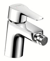 Kromirana stoječa armatura za bide Hansgrohe HG248 z odtokom in perlatorjem s krogličnim zglobom