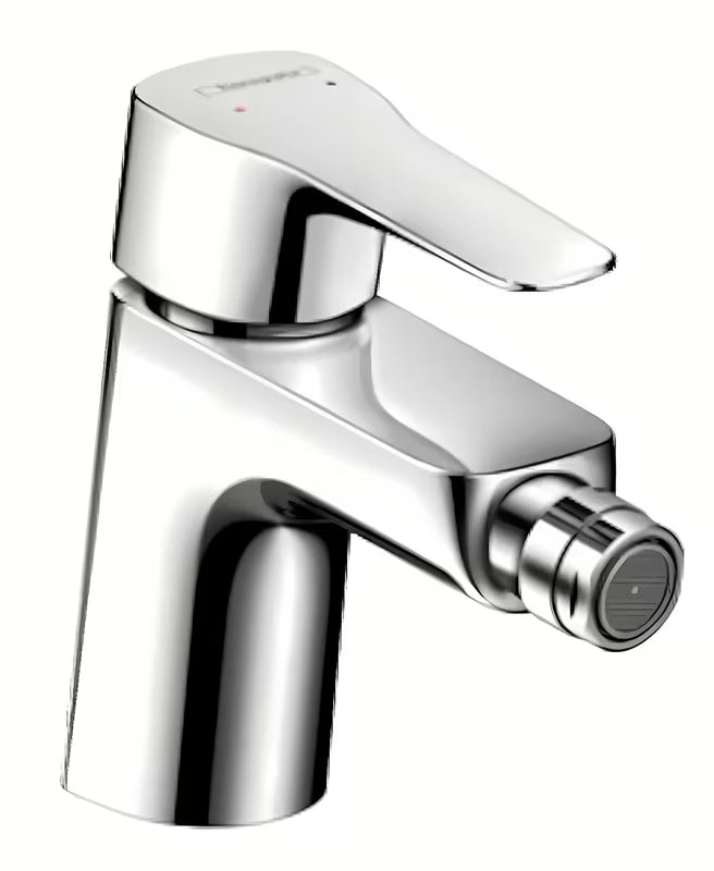 Kromirana stoječa armatura za bide Hansgrohe HG248 z odtokom in perlatorjem s krogličnim zglobom
