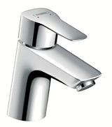 Kromirana enoročna stoječa armatura za umivalnik Hansgrohe HG248 v zaobljenem dizajnu