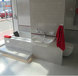 Kromiran enoročna stoječa armatura za umivalnik Hansgrohe HG248 z odtokom
