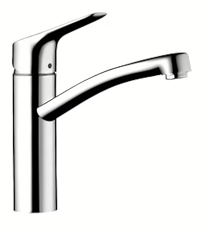 Kromirana stoječa armatura za pomivalno korito Hansgrohe HG248 z vrtljivim izlivom in tehnologijo EcoSmart