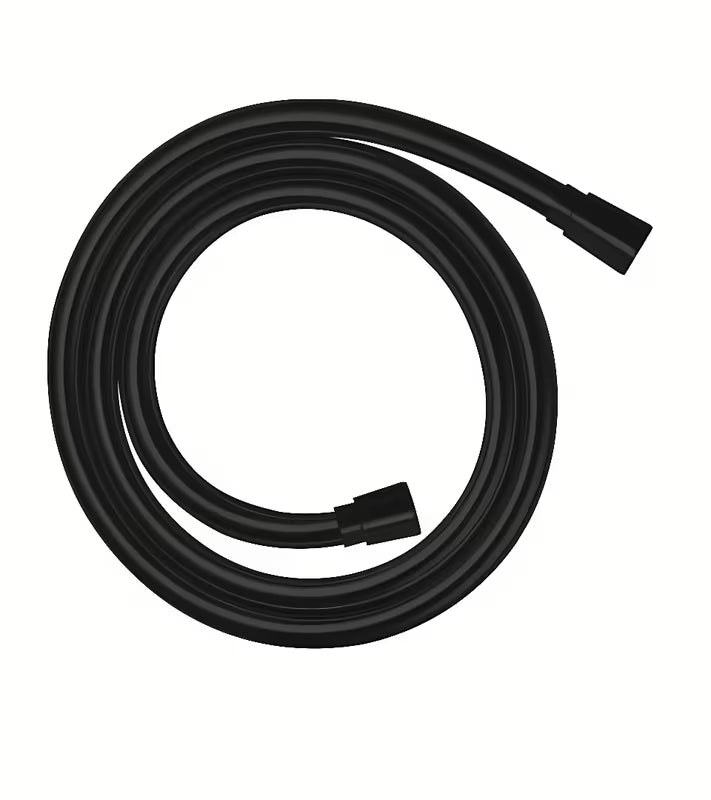 Mat crno cev za tuš Hansgrohe Isiflex 1,25 m s okretnim spojem protiv uvrtanja