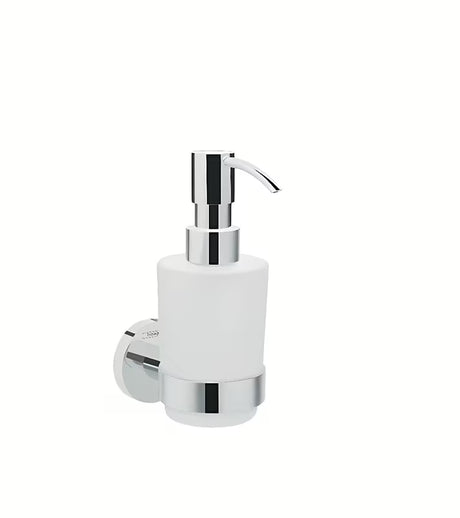 Hansgrohe Logis stenski dozirnik za tekoče milo v kromu s stekleno posodico