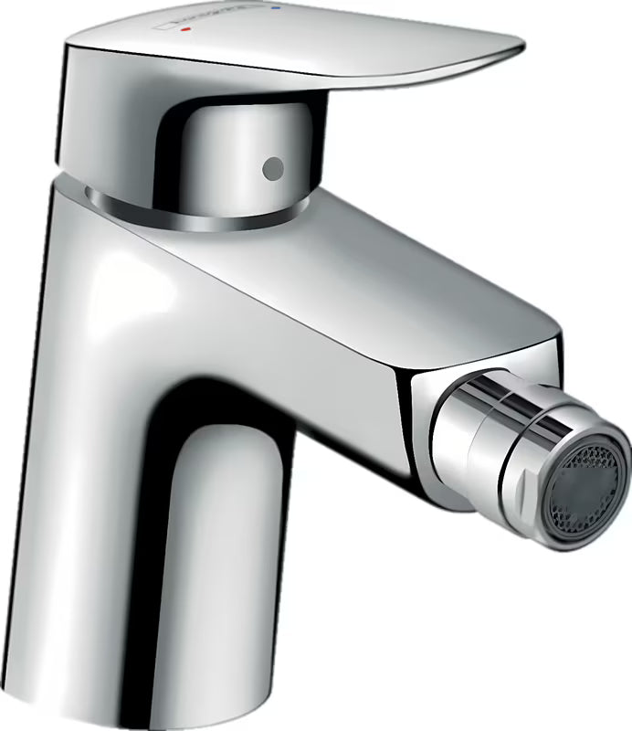 Hansgrohe Logis enoročna armatura za bide z odtokom v krom izvedbi