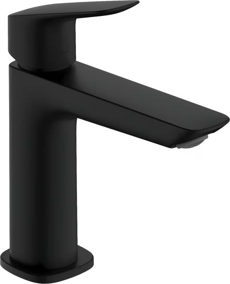 Hansgrohe Logis enoročna armatura za umivalnik v mat črni barvi z odtočnim kompletom Push-Open