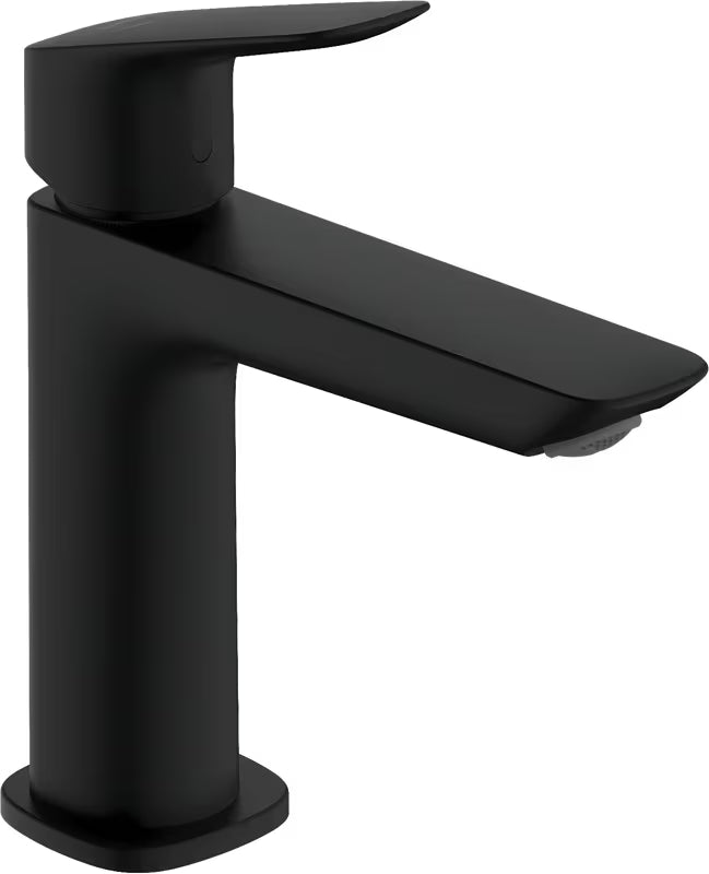 Hansgrohe Logis enoročna armatura za umivalnik v mat črni izvedbi brez odtoka
