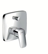 Podometna enoročna armatura za kad hansgrohe v krom izvedbi pro za prho in polnjenje kadi.