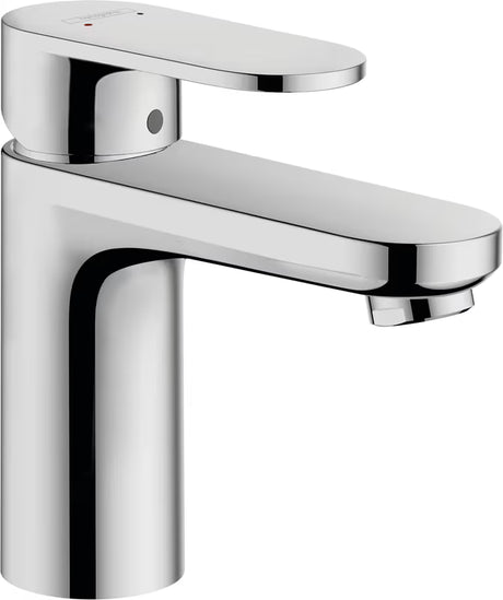 Krom enoročna armatura za umivalnik Hansgrohe Vernis Blend 100 brez odtoka