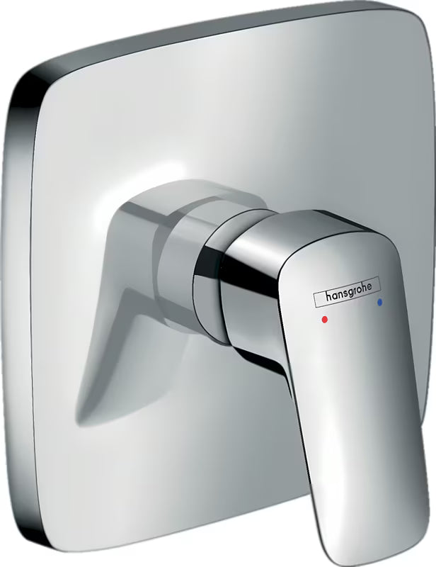 Podometna enoročna armatura za tuš hansgrohe Logis v krom izvedbi za stensko montažo