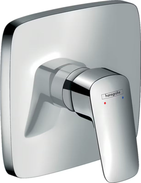 Podometna enoročna armatura za tuš hansgrohe Logis v krom izvedbi za stensko montažo