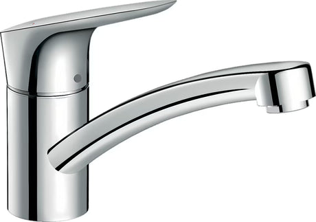 Hansgrohe Logis M31 enoročna stoječa armatura za pomivalno korito v kromu z vrtljivim izlivom