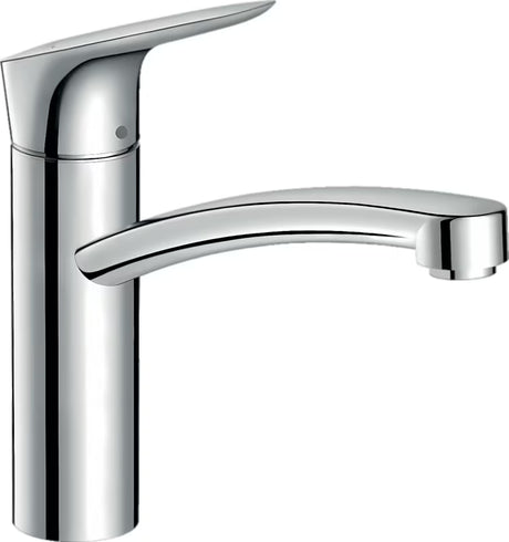 Hansgrohe Logis M31 enoročna stoječa armatura za pomivalno korito v kromu z vrtljivim izlivom