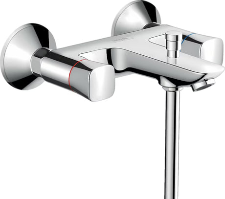 Hansgrohe Logis z dvema ročajema stenska armatura za kad u krom izvedbi s preklopnikom kada tuš