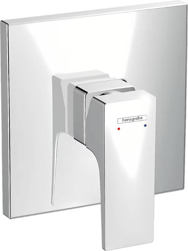 Hansgrohe Metropol podometna enoročna armatura za tuš v krom izvedbi z oglato zasnovo