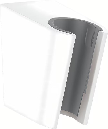Bel fiksni nosilec tuš ročke Hansgrohe Porter S pro cevjo s stožčasto matico.