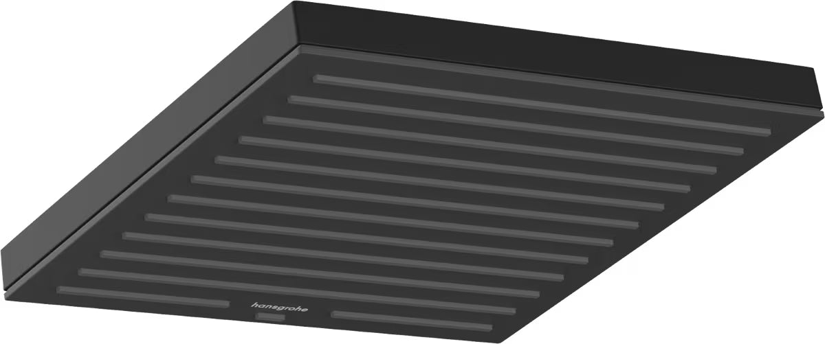 Nadglavna prha Hansgrohe Pulsify E 260 EcoSmart v mat črni barvi s curkom PowderRain