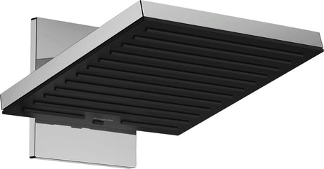 Kromirana nadglavna prha Hansgrohe Pulsify E 260 z dvema curkoma PowderRain in Intense PowderRain.