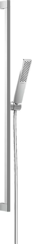 Hansgrohe Pulsify E tuš set v kromu z ročno prho PowderRain, cevjo in stensko drsno palico