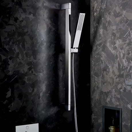 Kromirani ručni tuš hansgrohe Pulsify E 100 EcoSmart+ s mlazom PowderRain