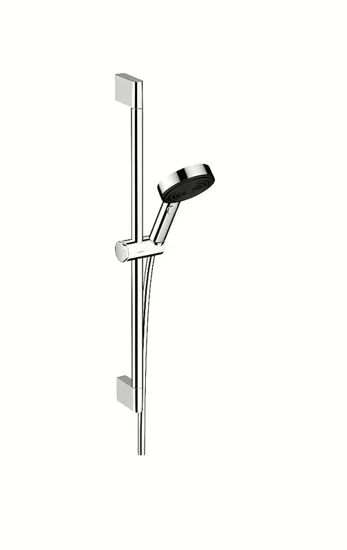 Hansgrohe Pulsify Select tuš set v kromu z ročno prho in pršno letvijo