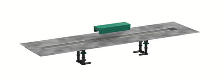 Hansgrohe RainDrain montažni komplet pro kanalete za tuš z odtočnim kanalom iz nerjavnega jekla z naklonom in tesnilno membrano.