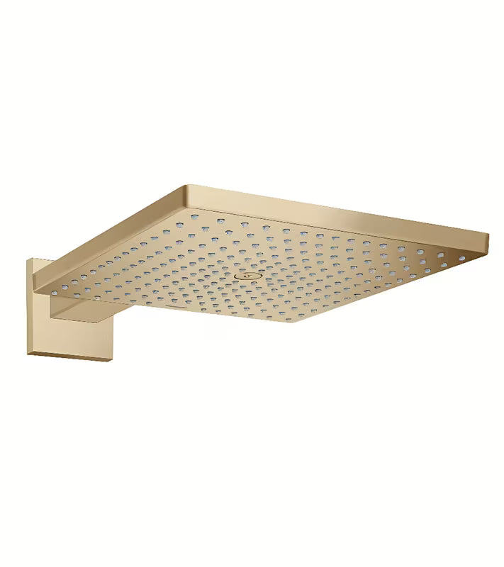 Hansgrohe Raindance E kvadratna nadglavna prha 300x300 mm v krtačeni bronasti izvedbi pro za stensko montažo.