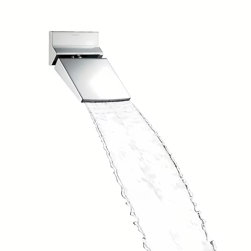 Nadglavna prha Hansgrohe Raindance Rainfall v izvedbi chrome s curkom RainFlow