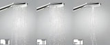 Kromirana ročna prha Hansgrohe Raindance Select E 120 s tremi curki in gumbom Select