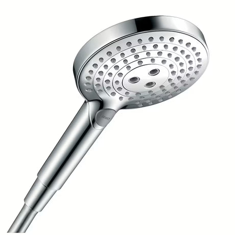 Kromirana ročna prha Hansgrohe Raindance Select S 120 EcoSmart z gumbom Select in tremi curki
