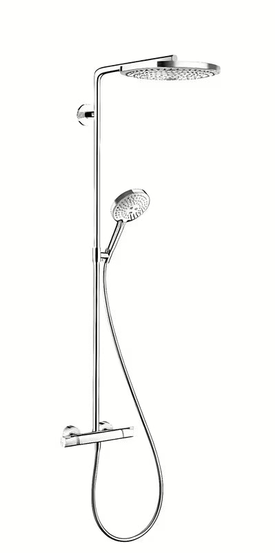 Hansgrohe Raindance Select S tušni sistem s termostatsko armaturo v krom izvedbi