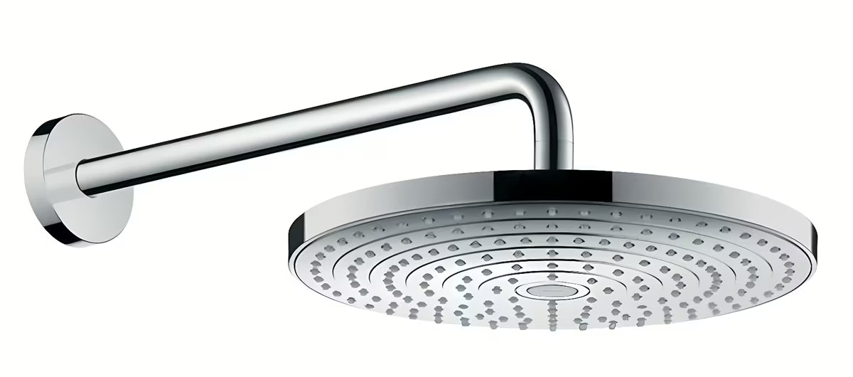 Nadglavna prha hansgrohe Raindance Select S 300 2jet s tuš ročico v krom izvedbi pro stenska montaža.