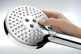 Hansgrohe Raindance Select S tušni sistem s termostatsko armaturo v kromu z nadglavno in ročno prho