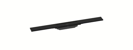 Kanaleta za Tuš hansgrohe raindrain Flex 70 cm v mat črni barvi z dizajnerskim pokrovom.