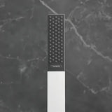 Palična ročna prha hansgrohe Rainfinity 100 1jet v kromu z antracitnim zaključkom s curkom PowderRain.
