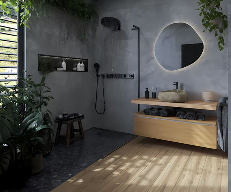 Ručni tuš hansgrohe Rainfinity 130 3jet EcoSmart u mat crnoj boji s antracitnom tuš mlaznicom