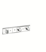 Hansgrohe Rainselect podometna termostatska armatura za tuš Select v beli in krom izvedbi