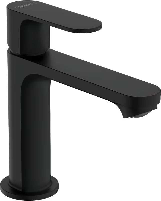 Hansgrohe Rebris S umivalniška enoročna armatura v mat črni barvi s tehnologijo CoolStart