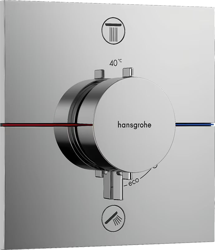 Hansgrohe showerselect Comfort E podometna termostatska armatura za tuš v krom izvedbi