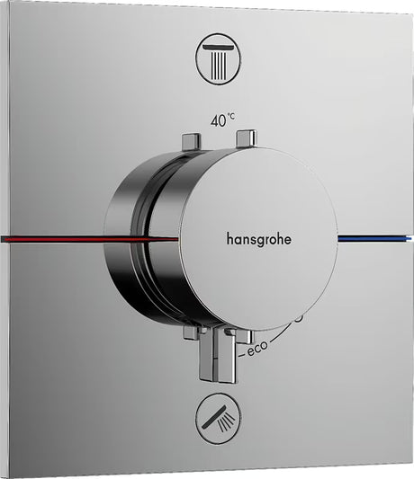 Hansgrohe showerselect Comfort E podometna termostatska armatura za tuš v krom izvedbi