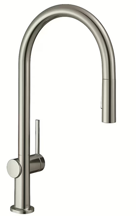 Armatura za Pomivalno Korito Hansgrohe Talis s z visokim ločnim izlivom in izvlečno prho v videzu nerjavnega jekla
