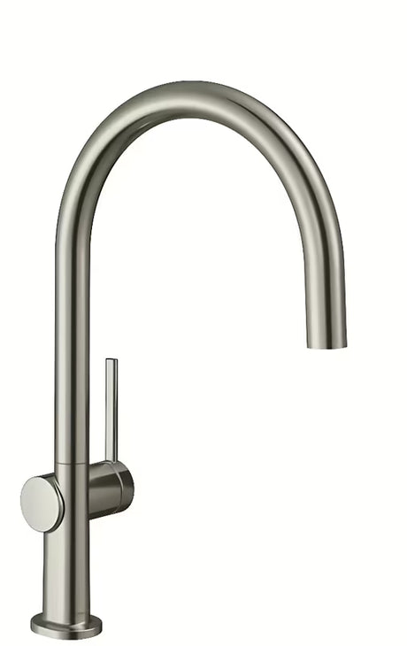 Hansgrohe Talis enoročna armatura za pomivalno korito v izvedbi supersteel z visokim ločnim vrtljivim izlivom