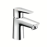 Kromirana enoročna armatura za umivalnik Hansgrohe Talis E 80 z odtokom in z dvižnim drogom